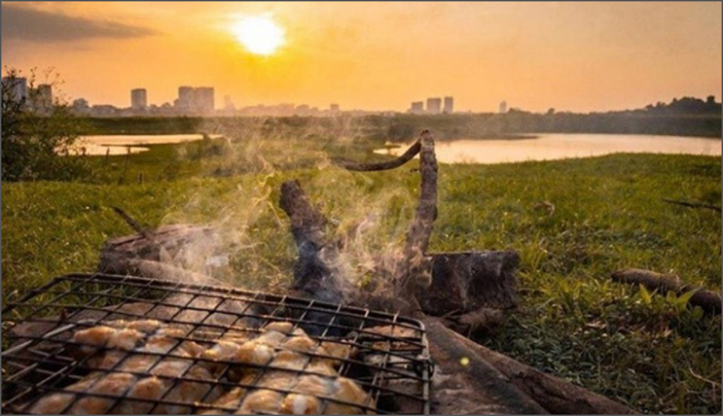 Review cắm trại chân cầu vĩnh tuy