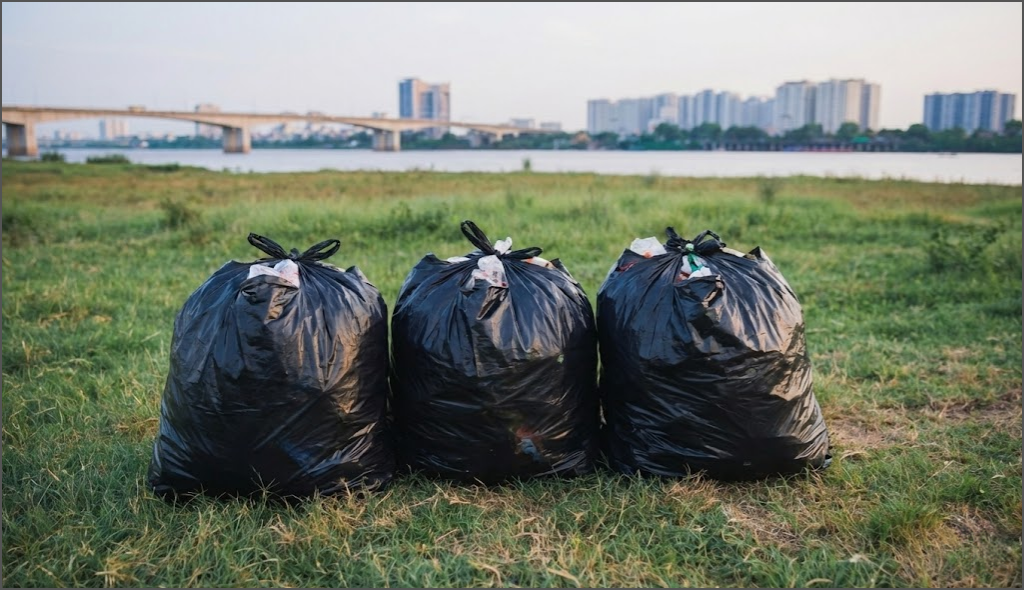 Review cắm trại chân cầu vĩnh tuy