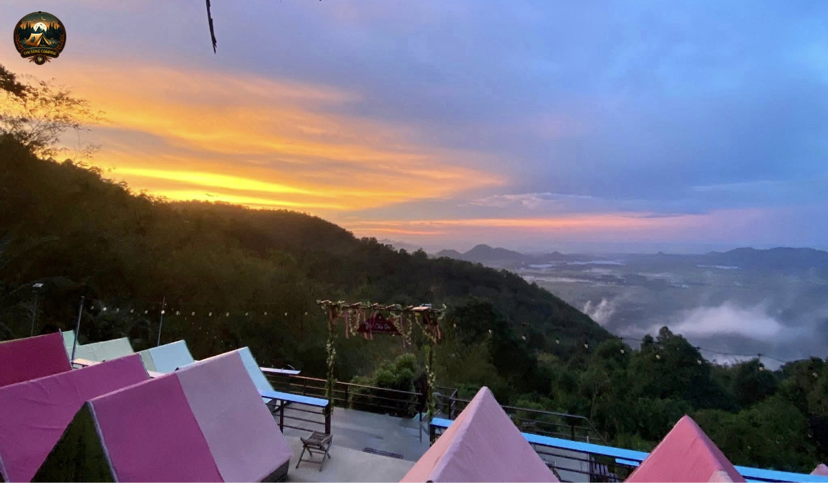 dia diem cam trai tai an giang Thien Cam son Camping